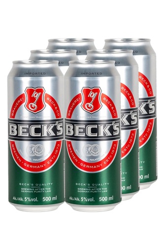 Becks 6pk can